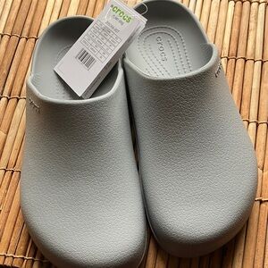 CROCS Light Gray Unisex Clogs